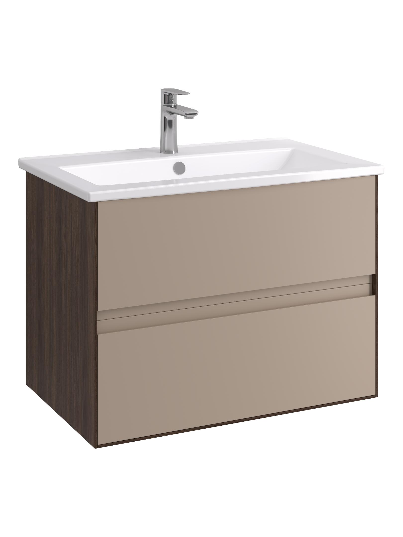 Тумба под раковину AQUATON Люмин 75 орех франклин/капучино 1A294001A5OK0
