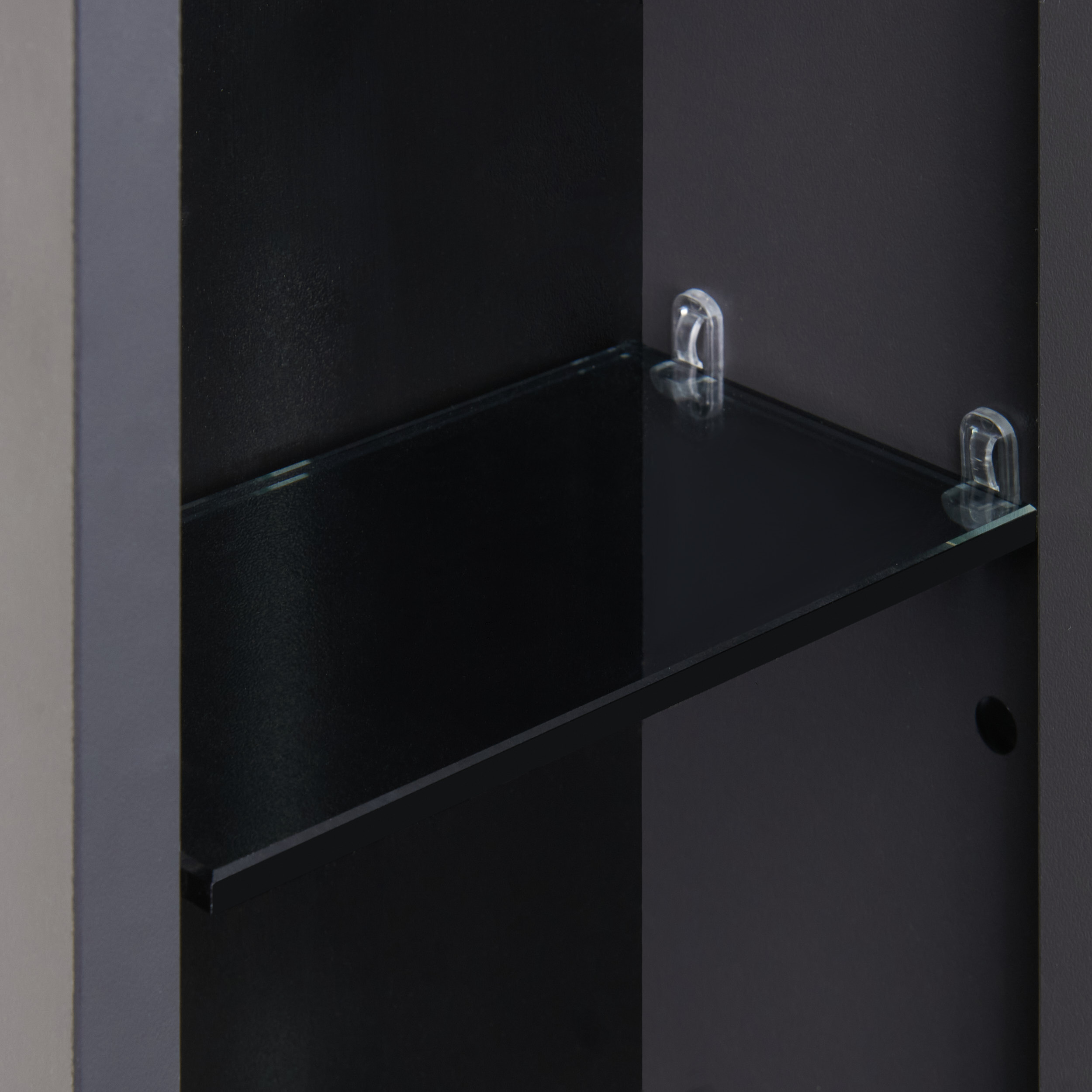 Зеркальный шкаф AQUATON Ар-Деко 105 серый кобальт 1A291702DD8D0