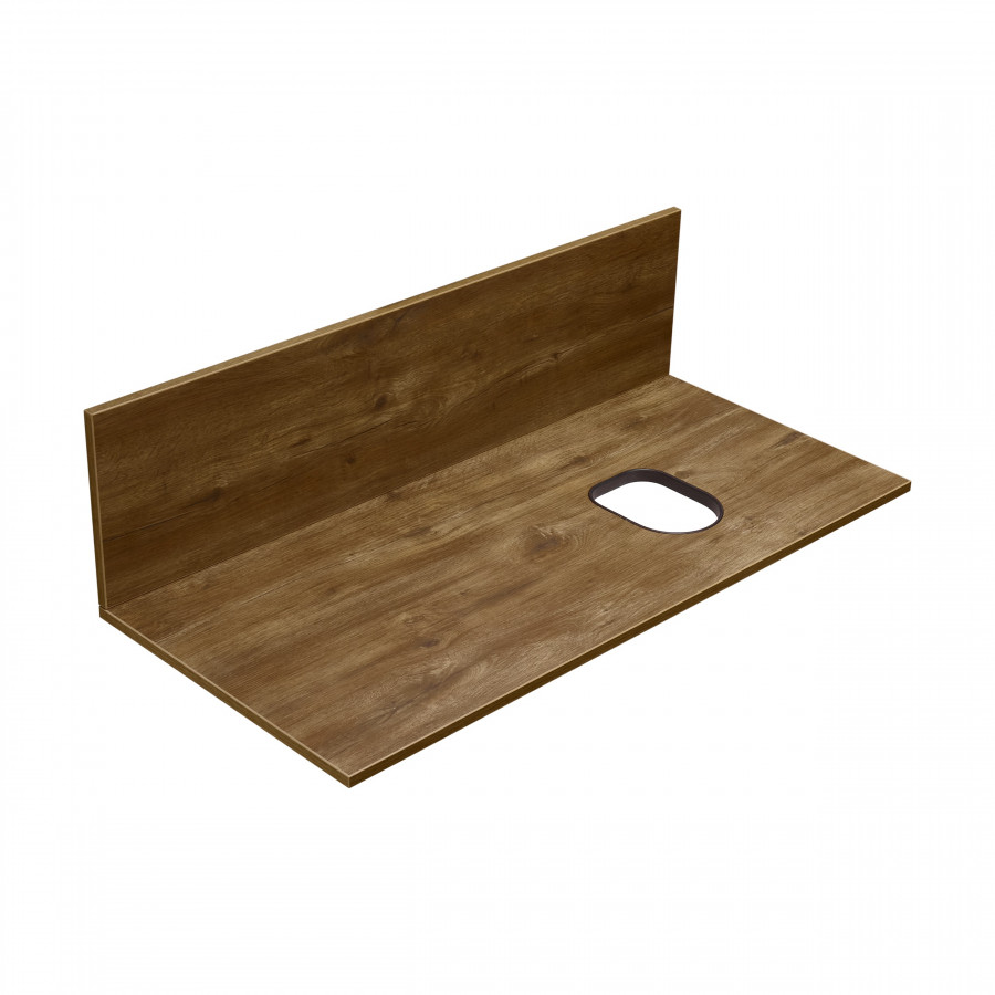 Столешница универсальная под раковину AQUATON с панелью Мишель 100 ВЛДСП дуб рустикальный 1A277103MIDR0