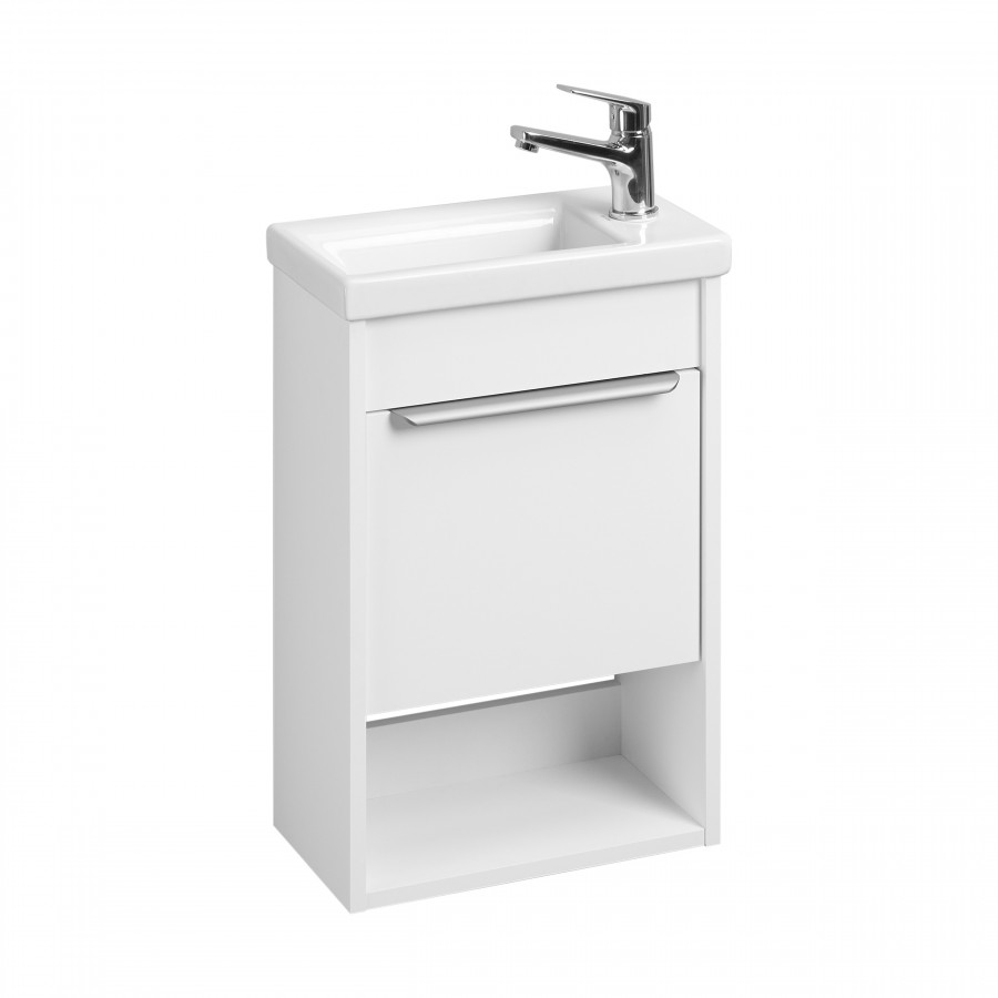 Тумба под раковину AQUATON Хоуп 40, 1 створка, белый матовый, 1A287101HP2B0