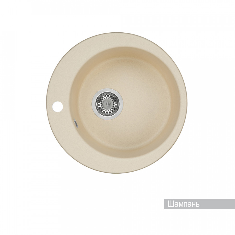 Мойка для кухни AQUATON Иверия круглая шампань 1A711032IV290