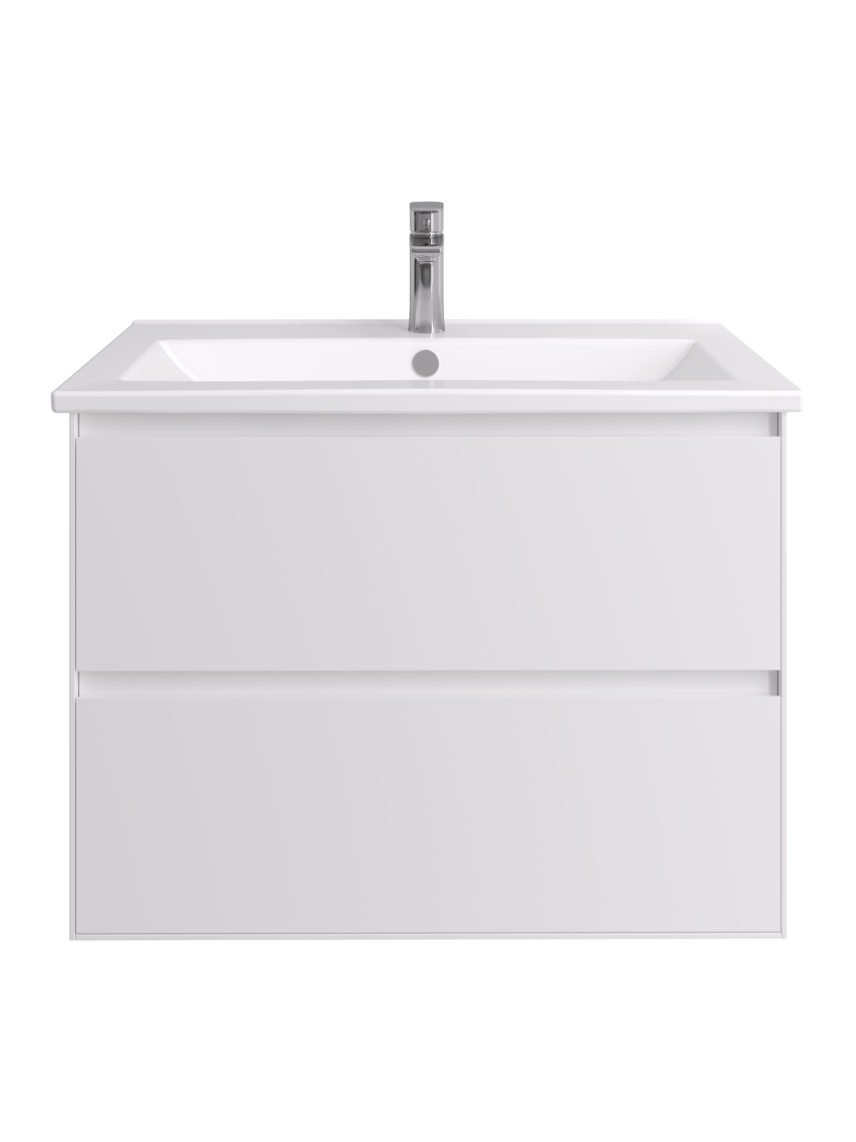 Тумба под раковину AQUATON Люмин 75 белый матовый 1A294001A52B0