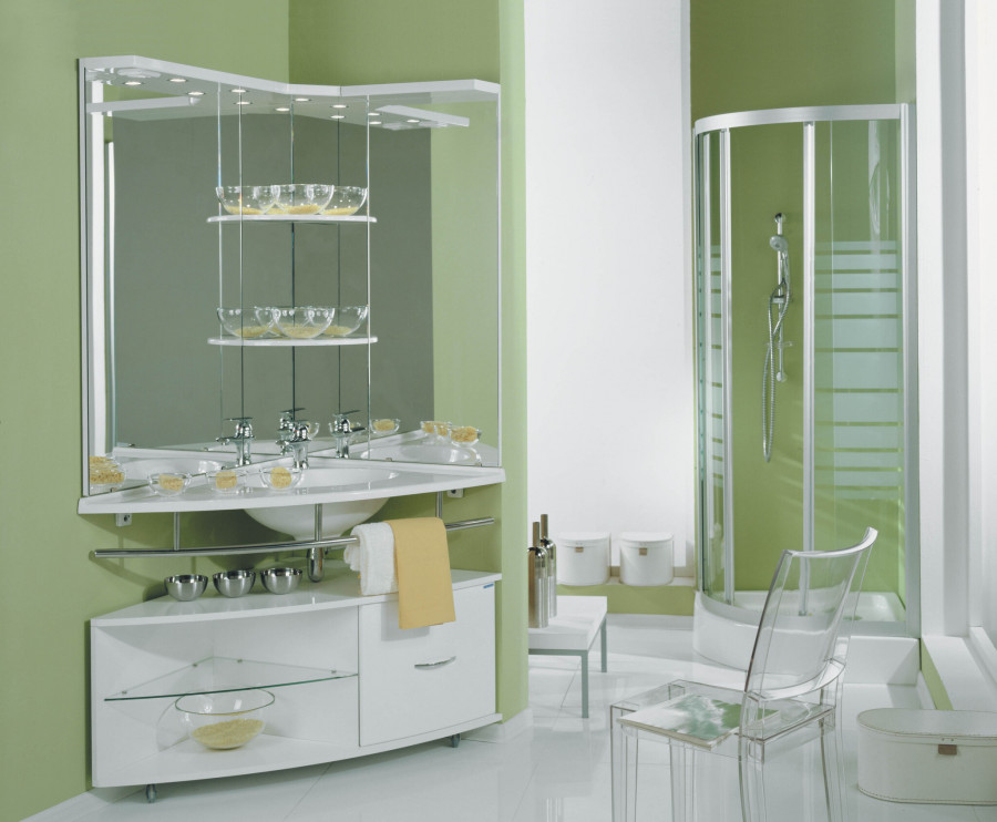 Зеркало Корнер дополнительное белый 1A0048D2KR01R