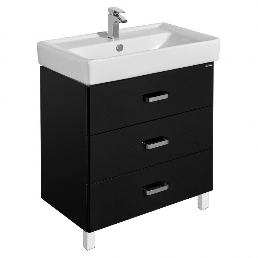 Тумба под раковину AQUATON Америна 80 М чёрный 1A169101AM950