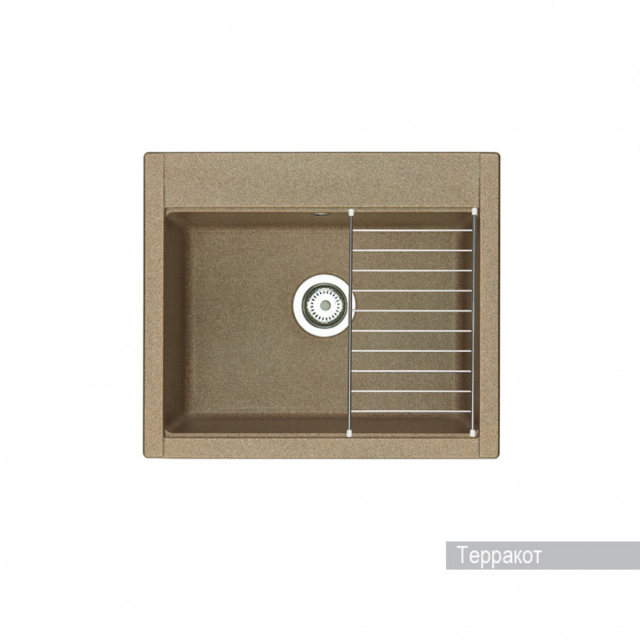 Мойка для кухни AQUATON Делия 60 прямоугольная терракотовая 1A715232LD270