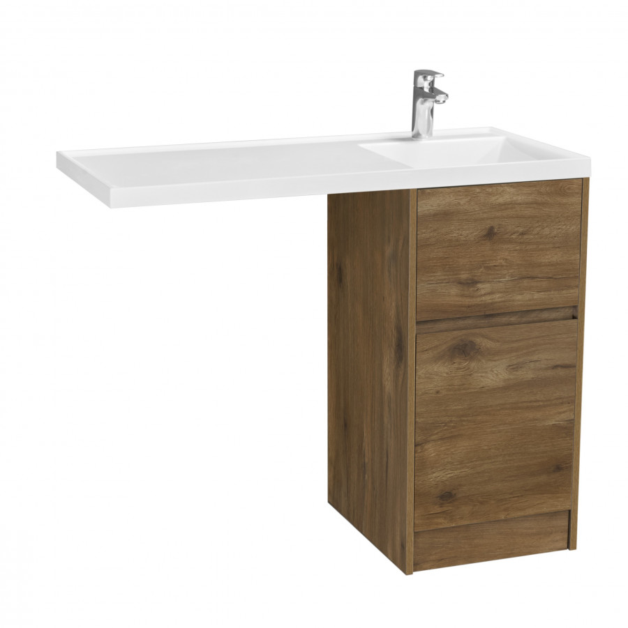 Фасад тумбы под раковину AQUATON Лондри 40 к-т Дуб Рустикальный 1A274901LHDR0