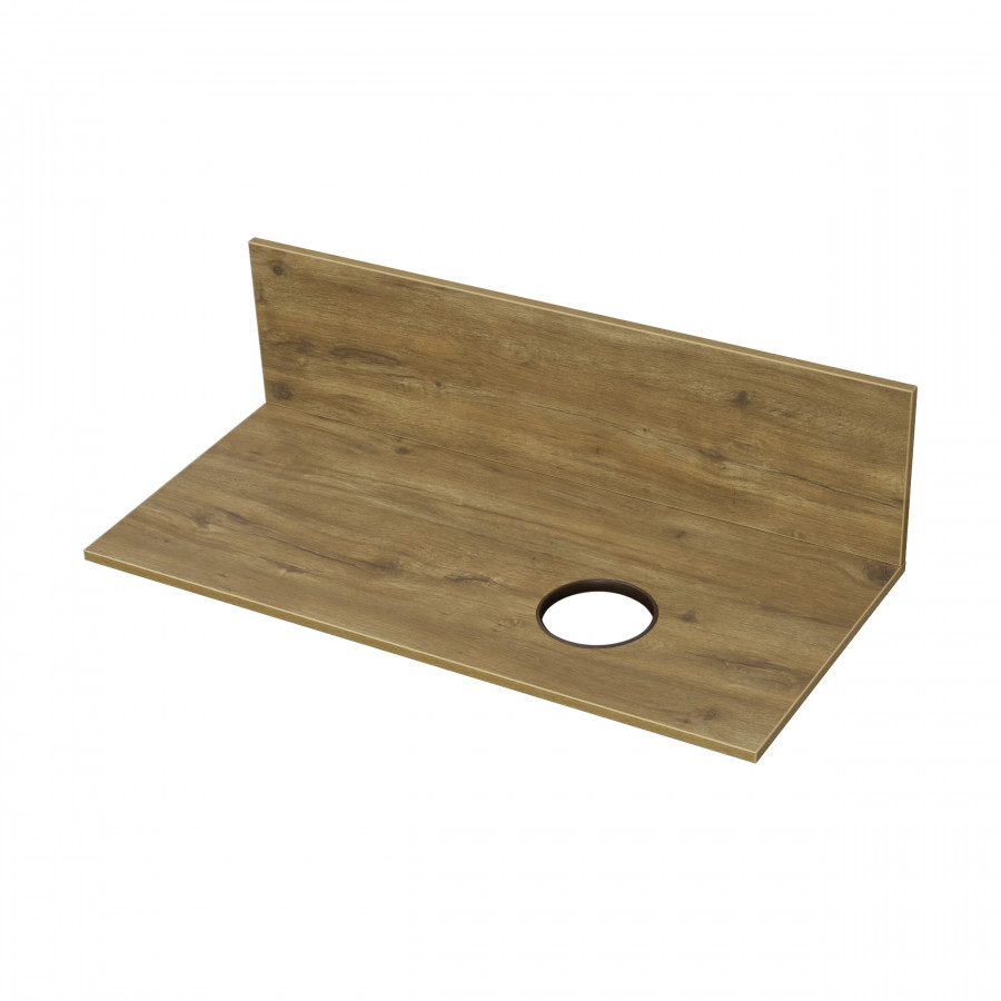 Столешница под раковину AQUATON с панелью Мишель 100 дуб рустикальный ВЛДСП 1A256703MIDR0