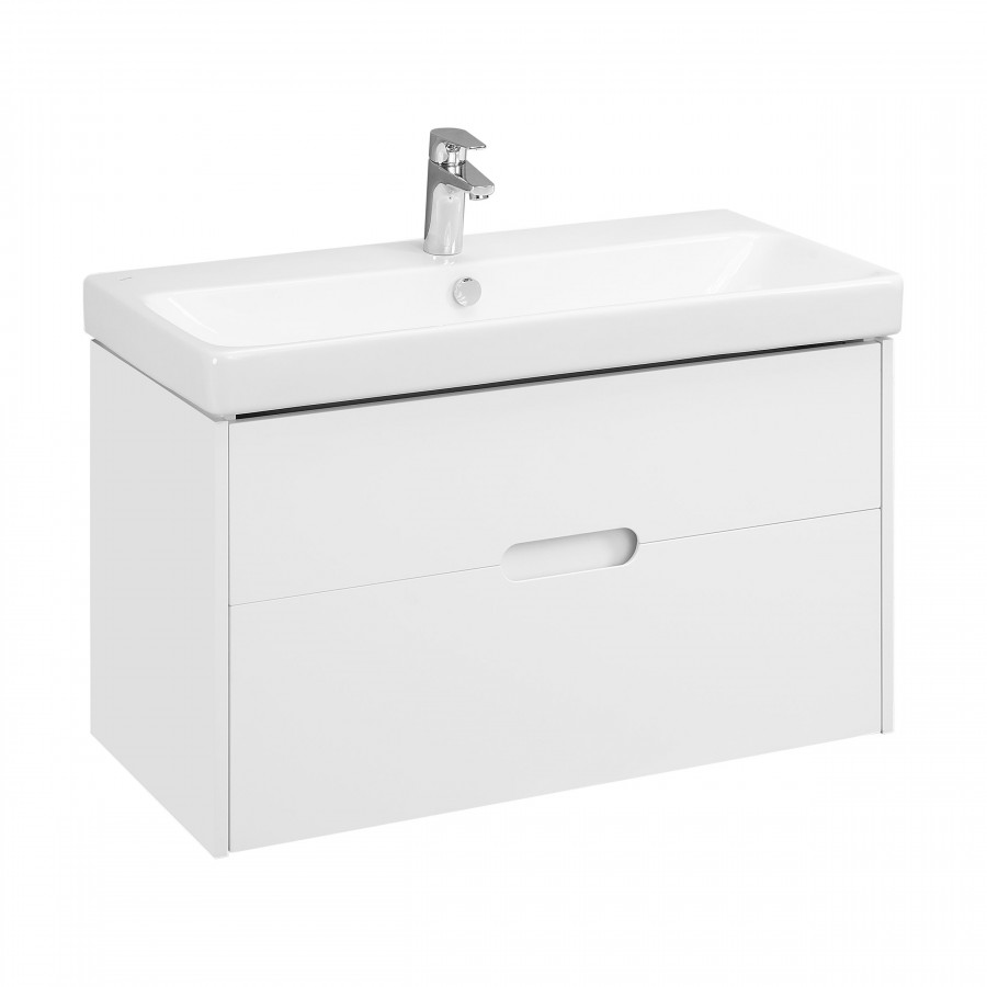Тумба под раковину AQUATON Оливия 90 белый матовый 1A254401OL010
