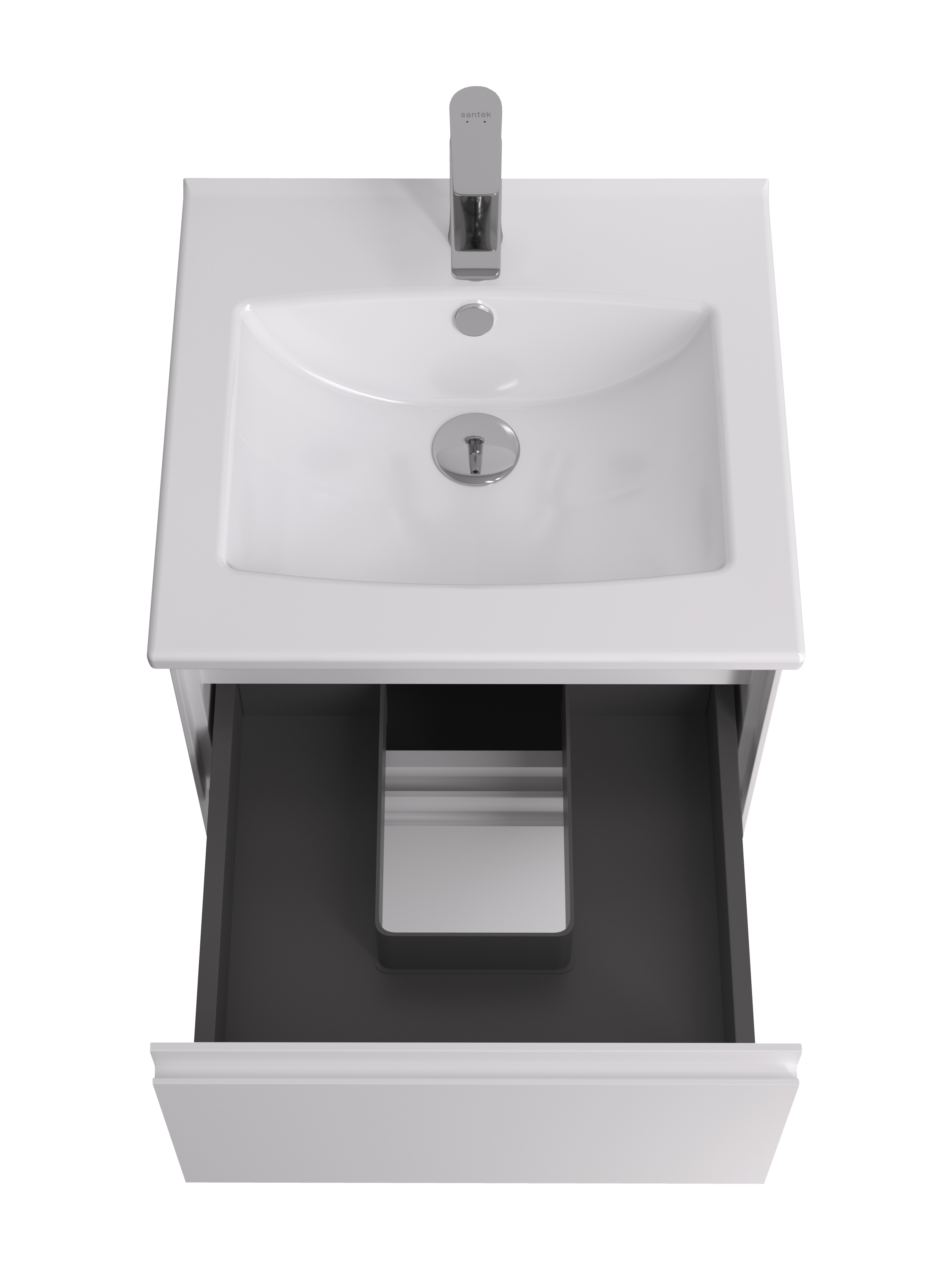 Тумба под раковину AQUATON Люмин 50 белый матовый 1A294101A52B0