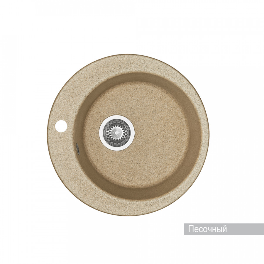 Мойка для кухни AQUATON Иверия круглая песочная 1A711032IV220