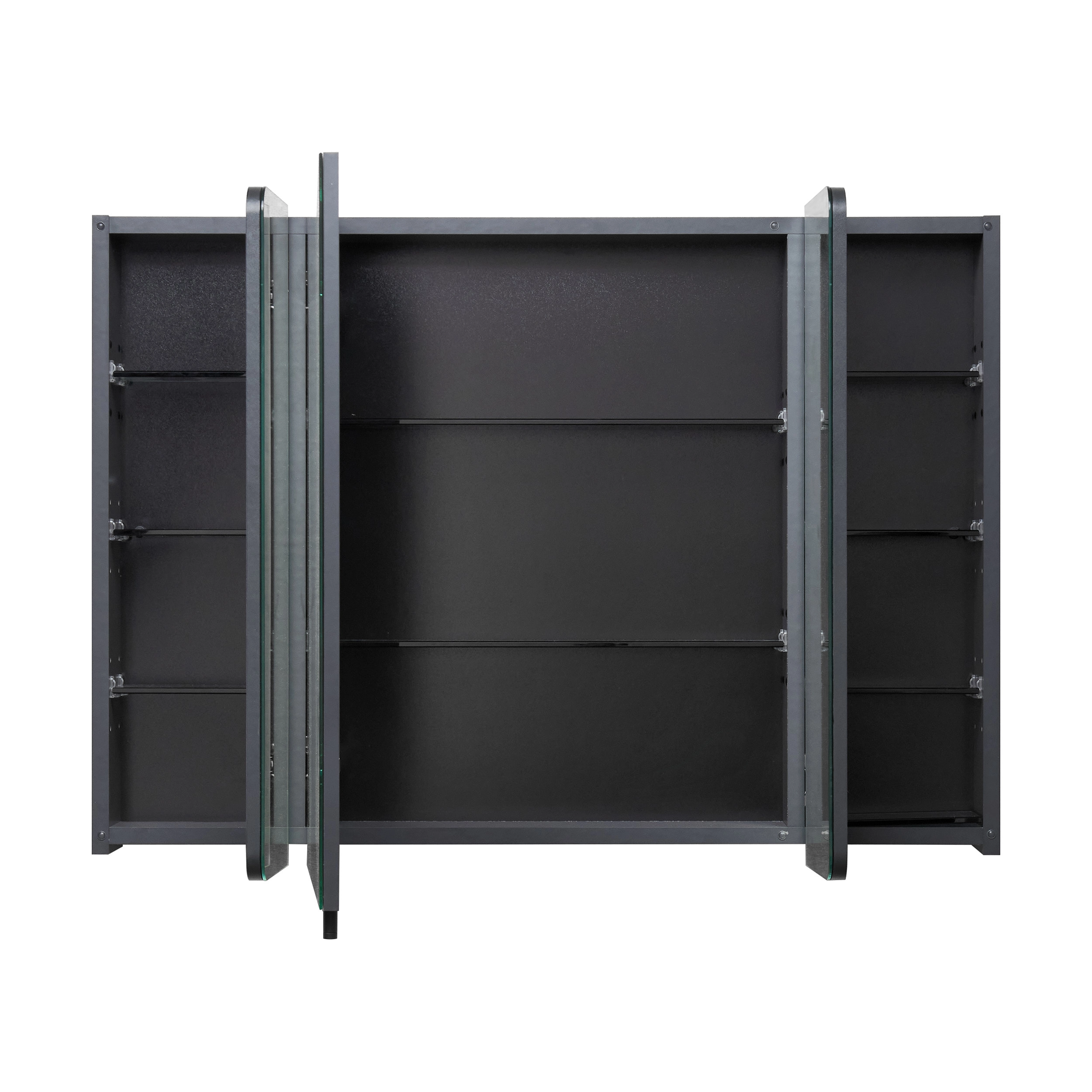 Зеркальный шкаф AQUATON Ар-Деко 105 серый кобальт 1A291702DD8D0