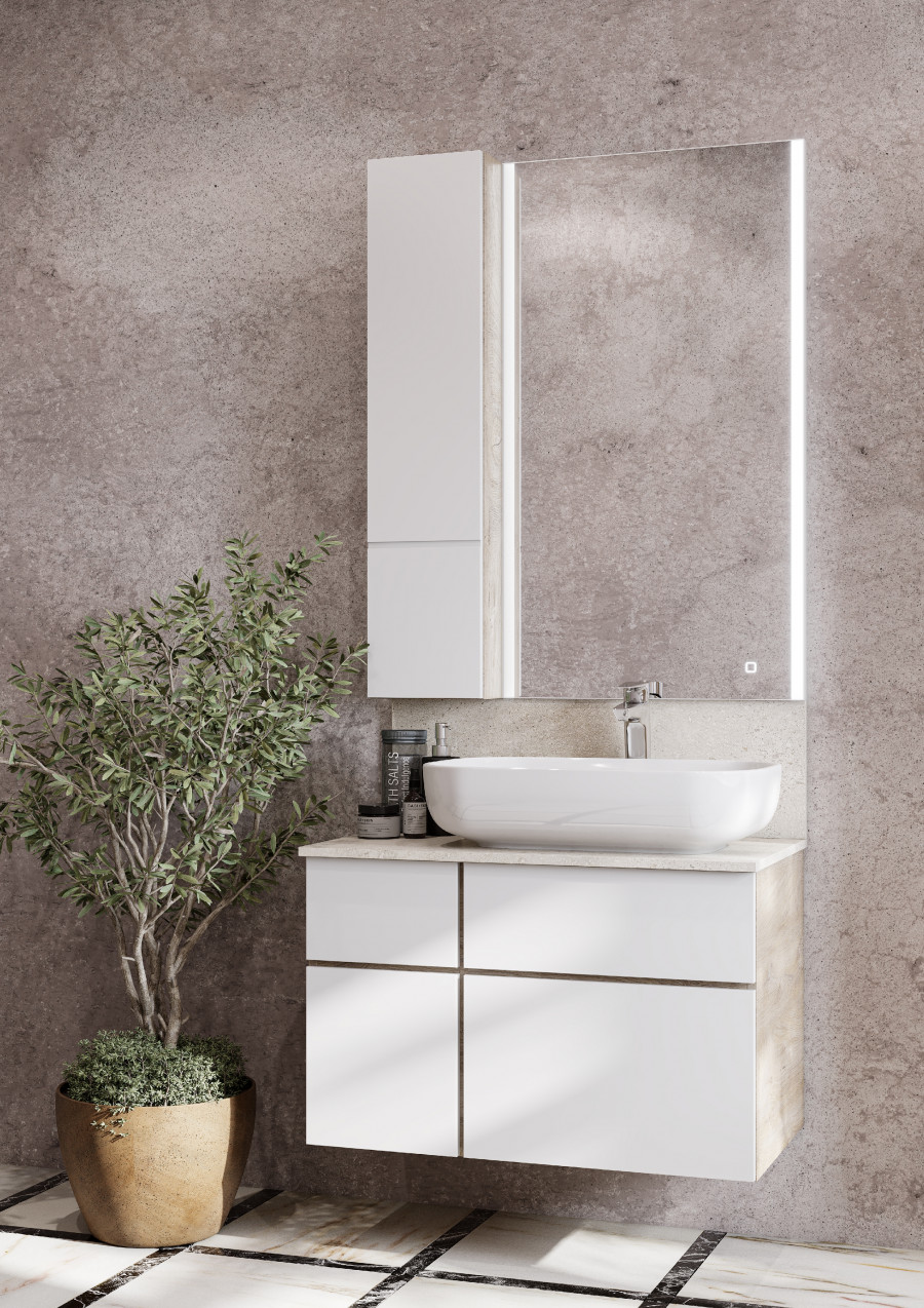 Раковина AQUATON Лола 60, белая, 1A73313KLK010
