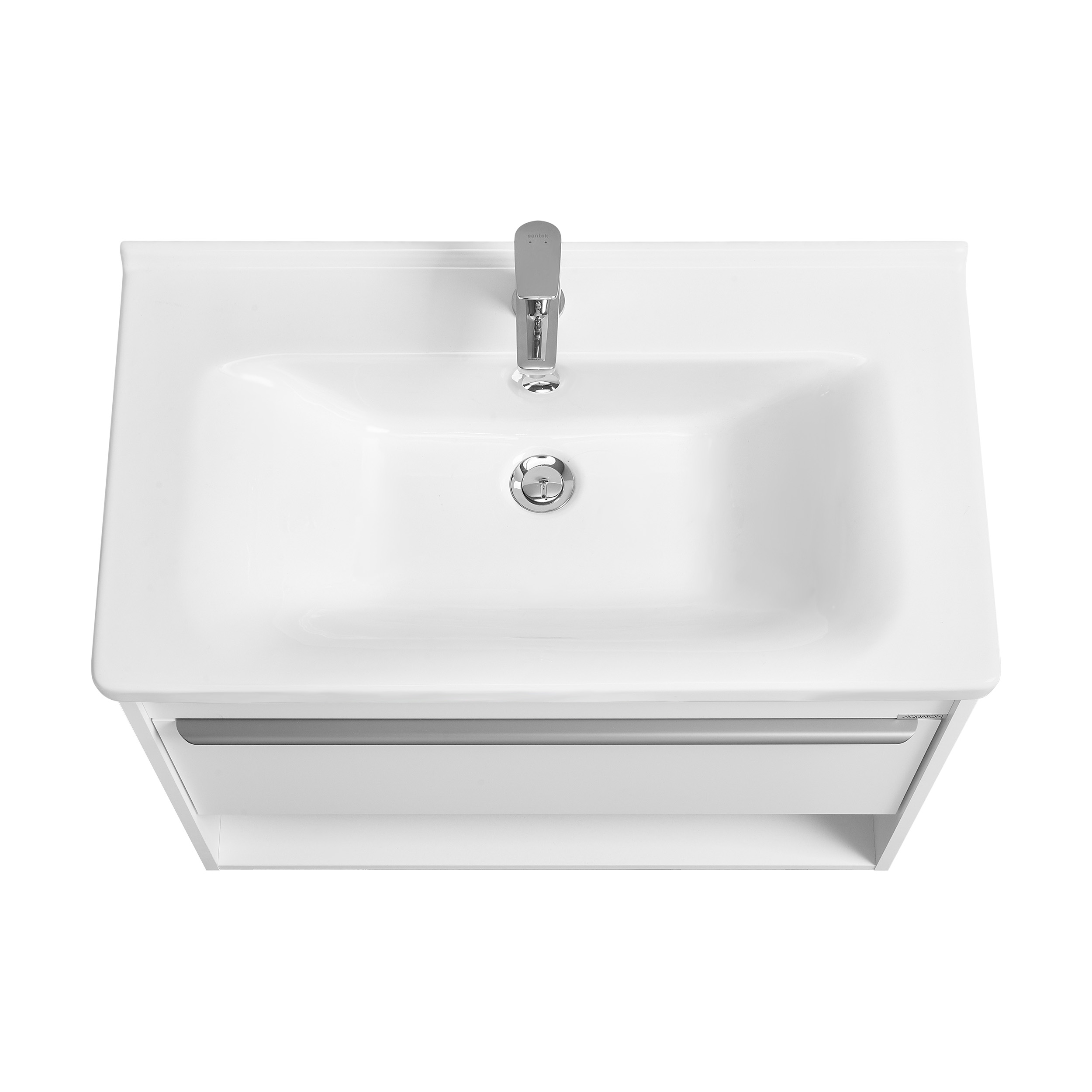 Тумба под раковину AQUATON Хоуп 80, 1 ящик, белый матовый, 1A287301HP2B0