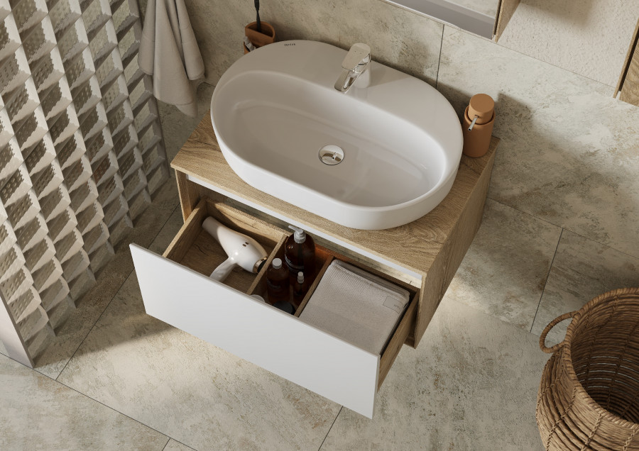 Раковина Santek Одри Round 62x42 отверстие под смеситель 1WH501710