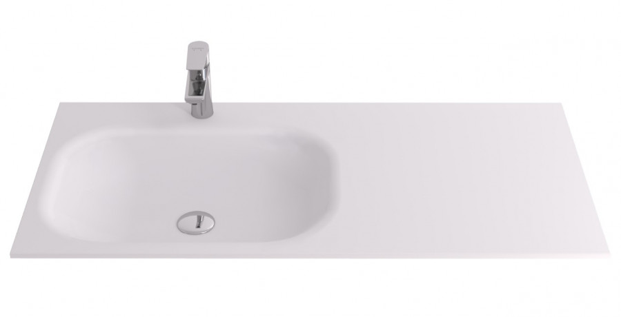 Раковина AQUATON Бланш 105 белая левая 1A742131B101L