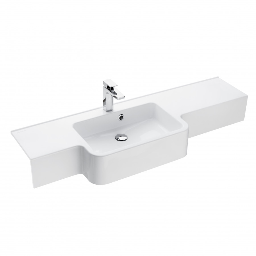 Раковина AQUATON Отель B 129 левая белая 1A709831PI01L