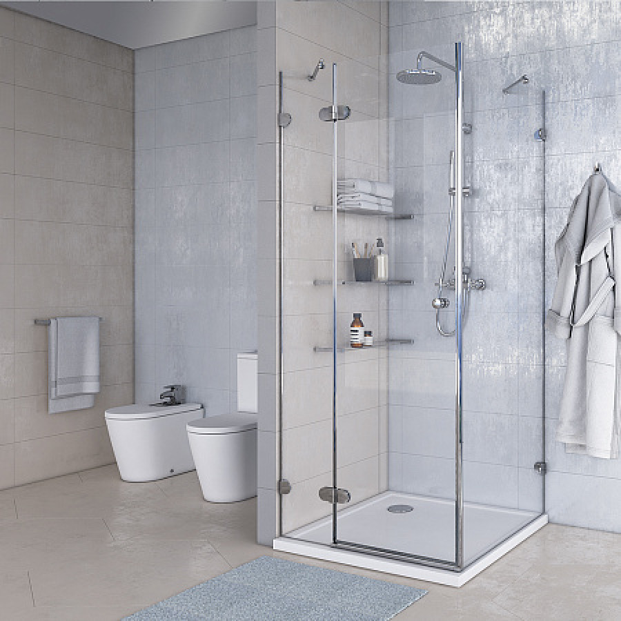 Душевое ограждение AQUATON Lax L квад 80х80х200, 1AX015SSXX000