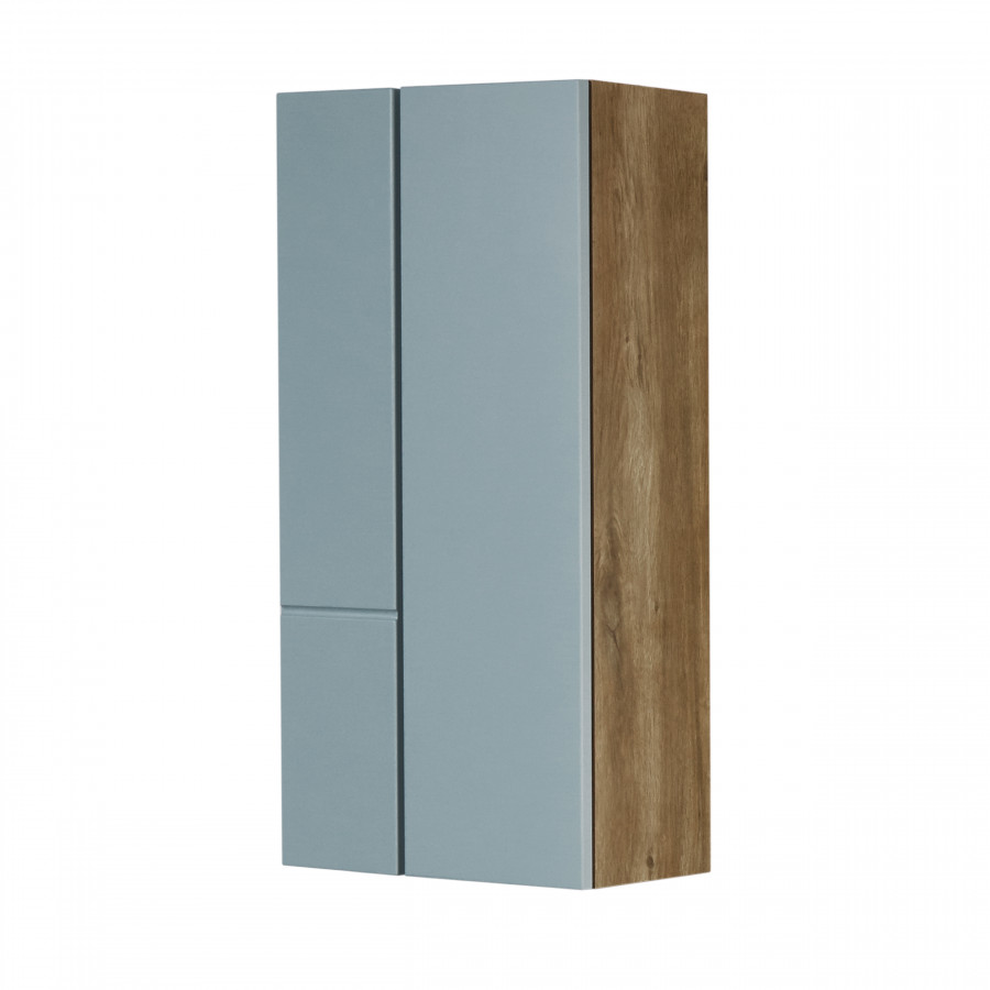 Шкаф навесной AQUATON Мишель двухстворчатый, дуб рустикальный, фьорд 1A243903MIX30
