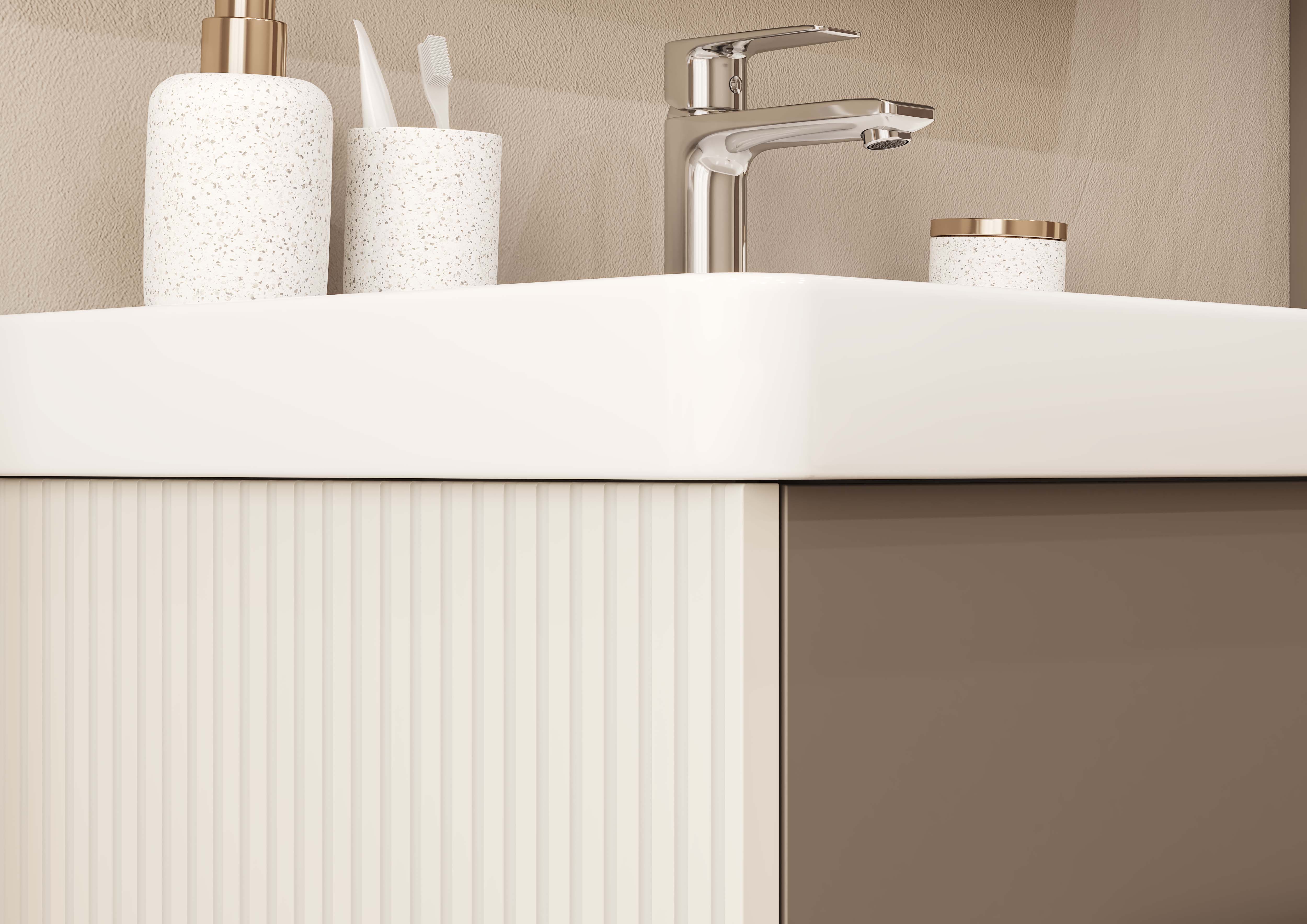 Тумба под раковину AQUATON Ар-Деко 65 2 ящика, кашемир 1A291401DD6E0