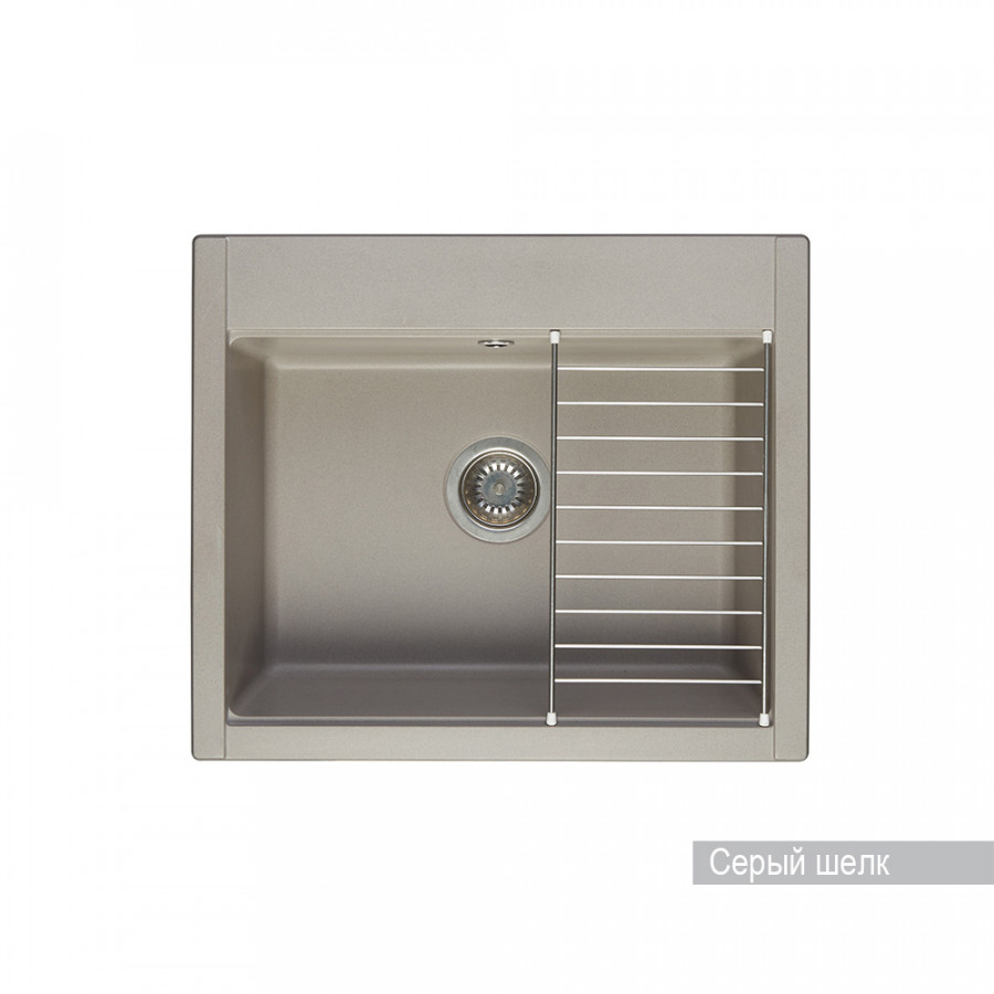 Мойка для кухни AQUATON Делия 60 прямоугольная серый шелк 1A715232LD250