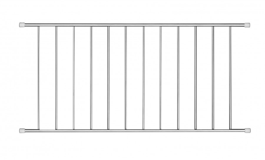 Решетка для кухонной мойки AQUATON Делия 65, 78 из нержавеющей стали с насадками из ПВХ 1A715103DE000