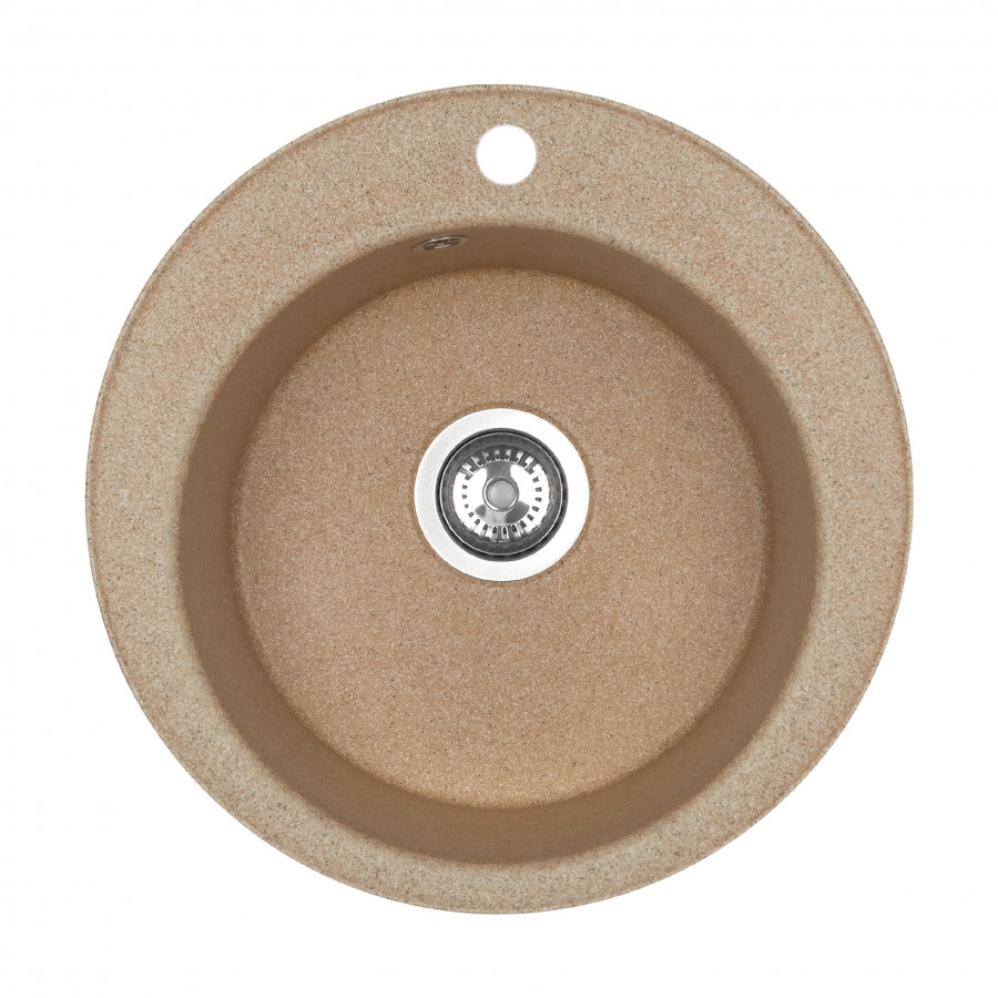 Мойка для кухни AQUATON Шелли круглая песочный 1A734732SS220