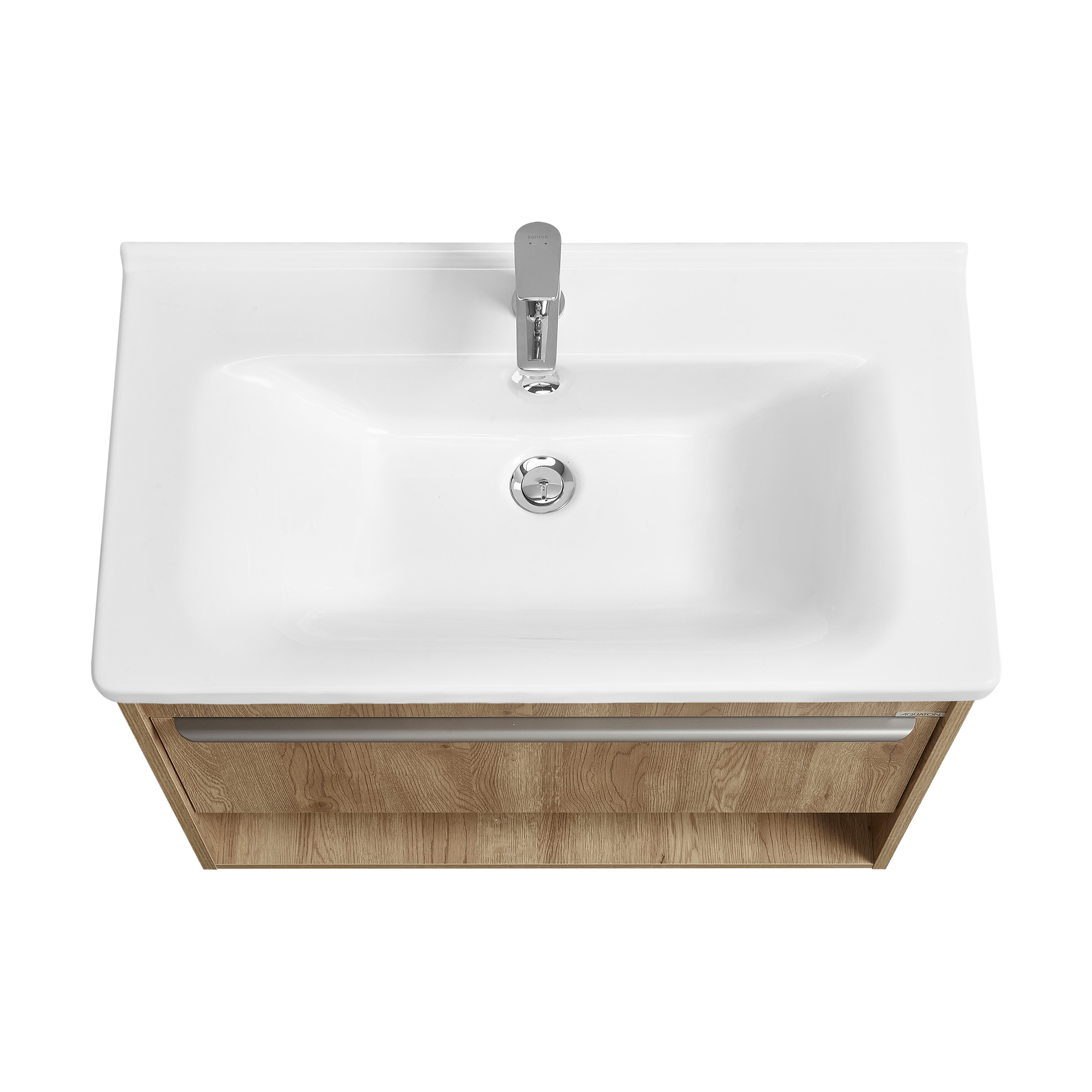Тумба под раковину AQUATON Хоуп 80, 1 ящик, орех, 1A287301HP6C0