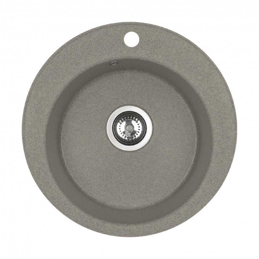 Мойка для кухни AQUATON Шелли круглая серый шелк 1A734732SS250