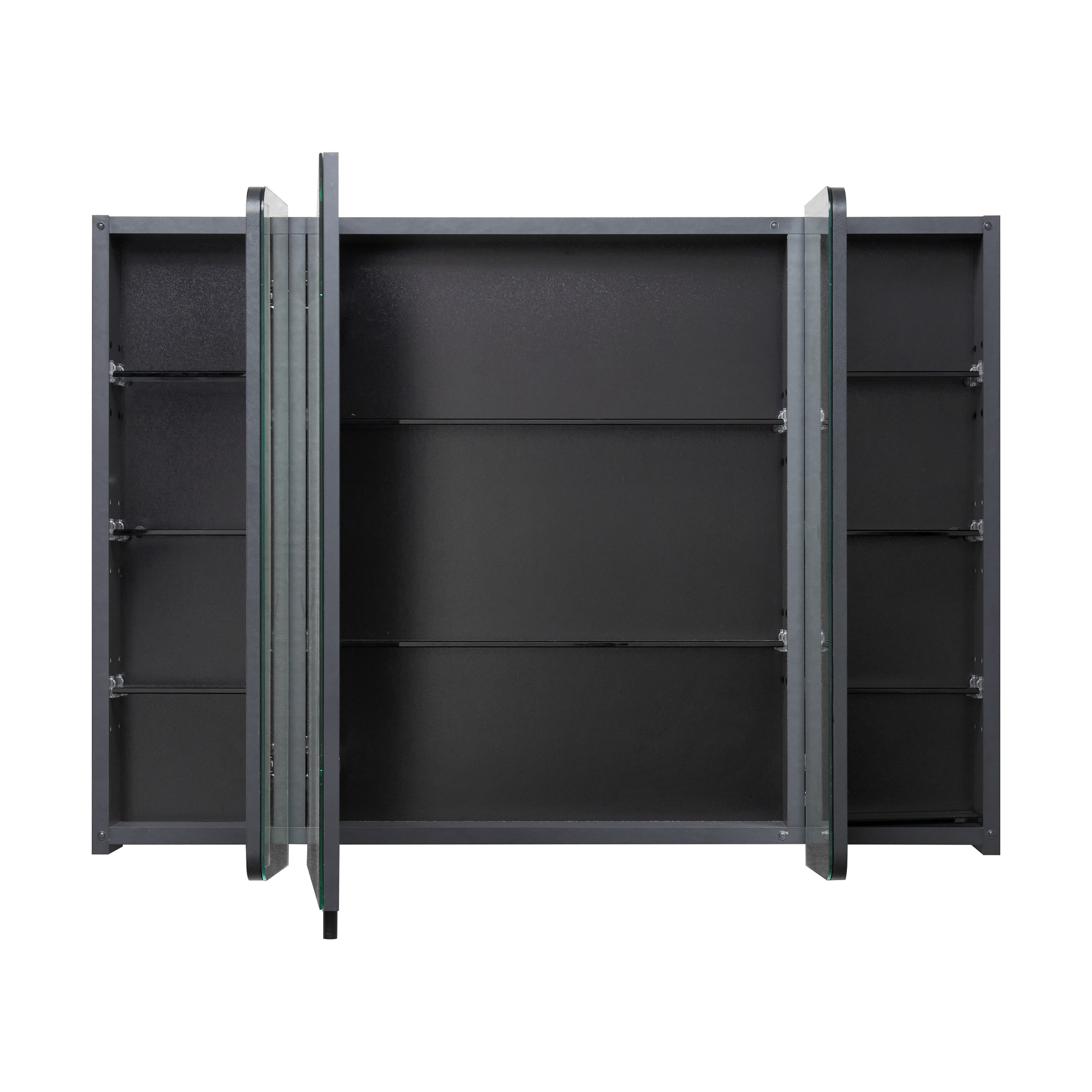 Зеркальный шкаф AQUATON Ар-Деко 105 серый кобальт 1A291702DD8D0