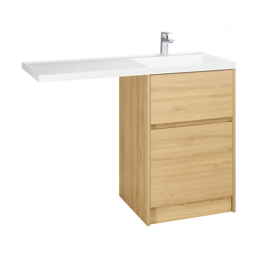 Фасад тумбы под раковину AQUATON Лондри 60 к-т Дуб Сантана 1A274801LH0C0