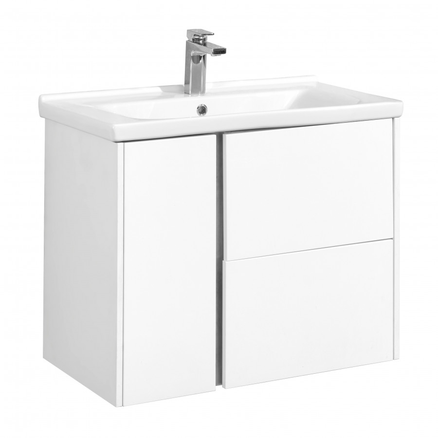 Тумба под раковину AQUATON Стоун 80 белый 1A228201SX010