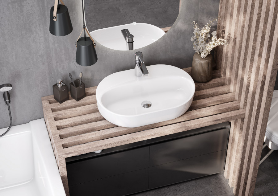 Раковина Santek Одри Round 62x42 отверстие под смеситель 1WH501710