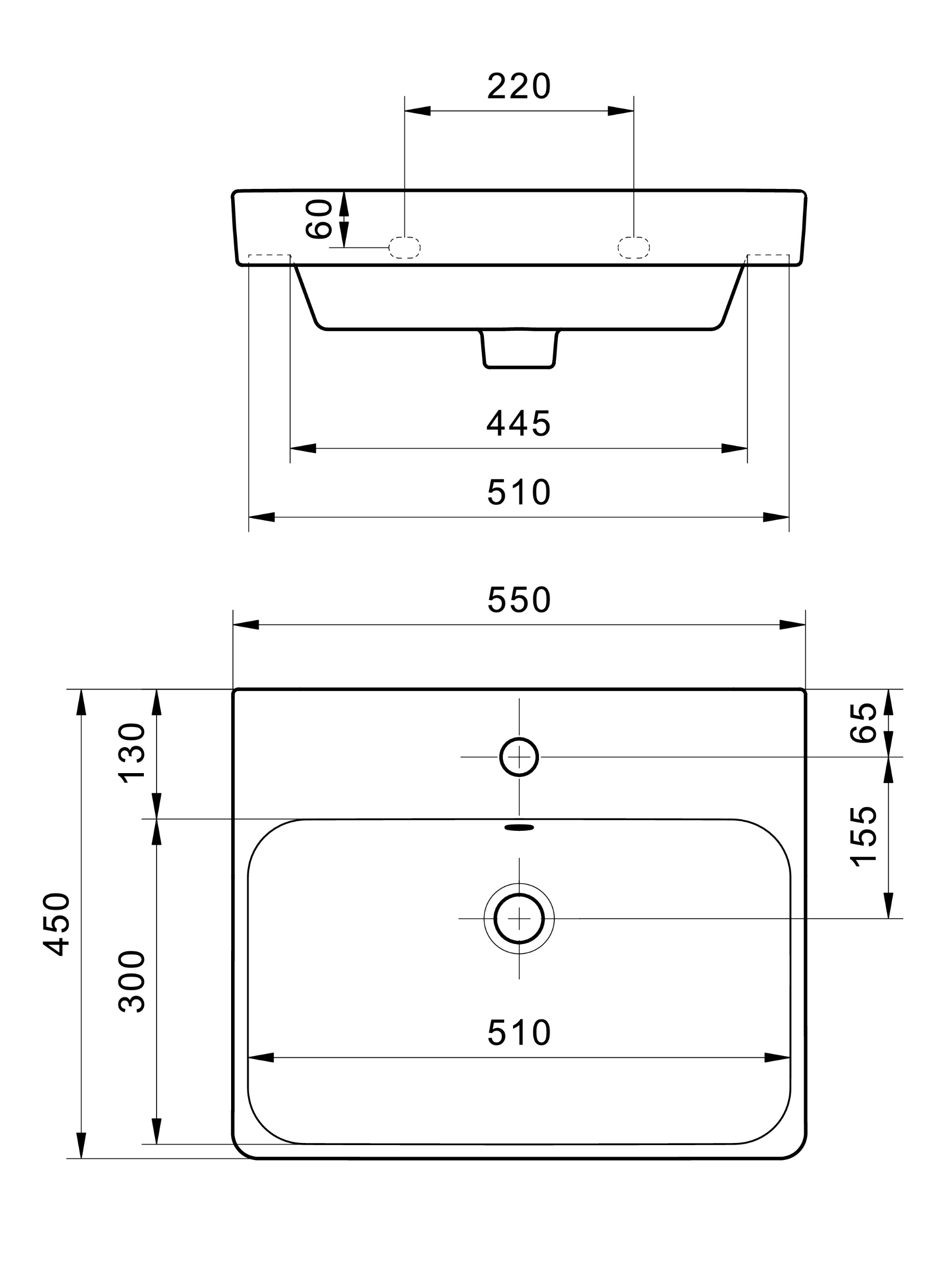 Комплект тумбы AQUATON Юнит 55 антрацит, раковины Адриана 55, 1A288201UN820