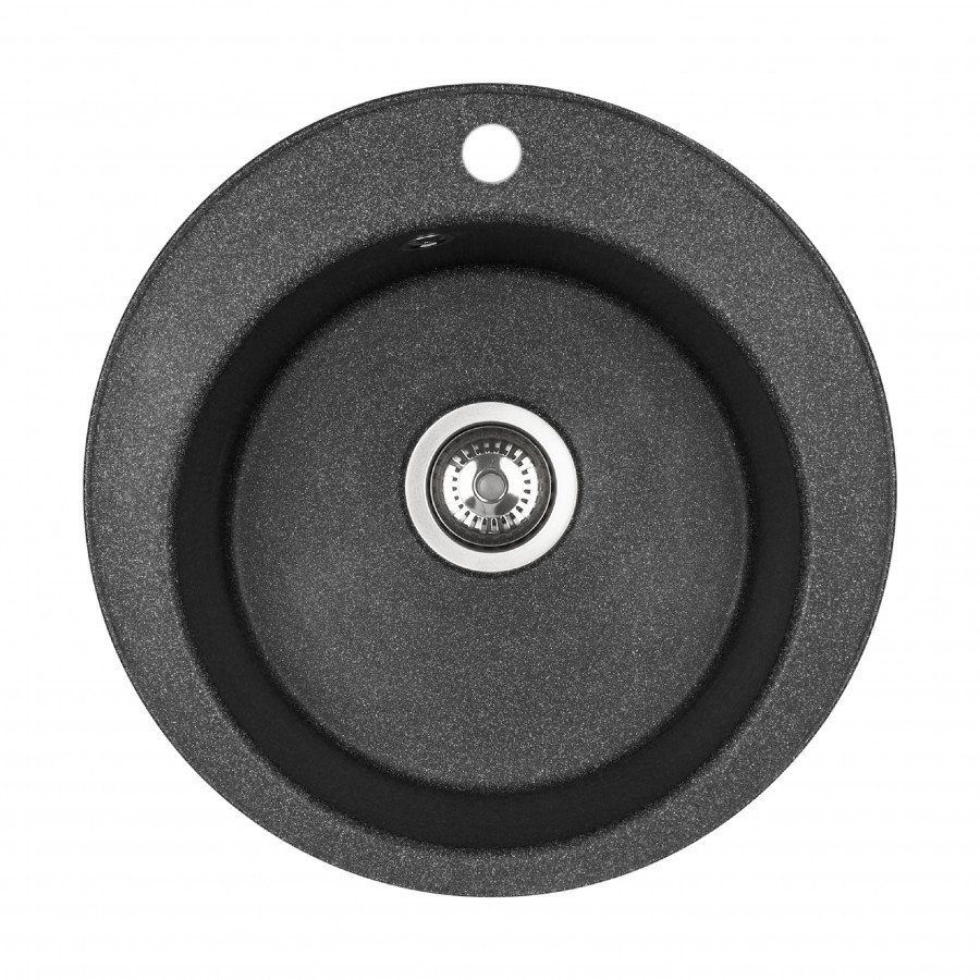 Мойка для кухни AQUATON Шелли круглая графит 1A734732SS210