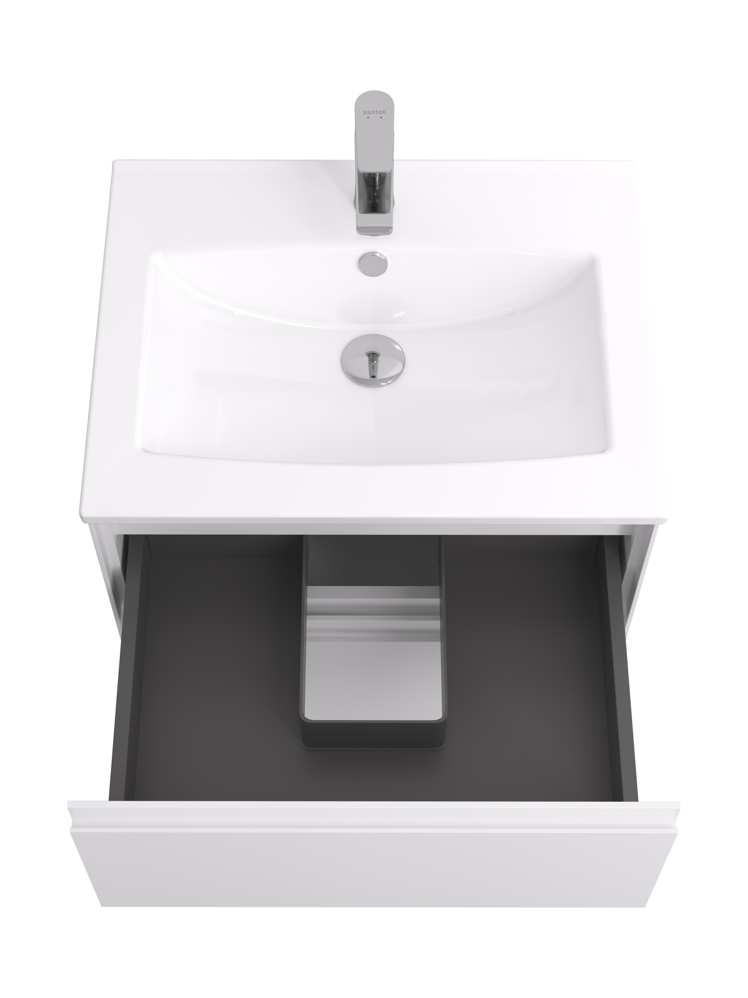 Тумба под раковину AQUATON Люмин 60 белый матовый 1A293901A52B0