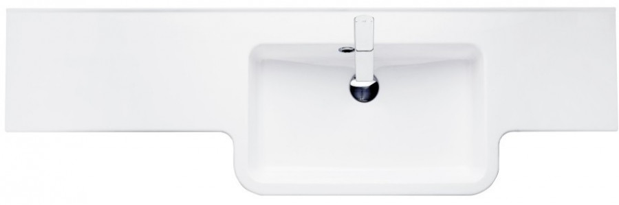 Раковина AQUATON Hotel B 151 правая белая 1A709531PI01P