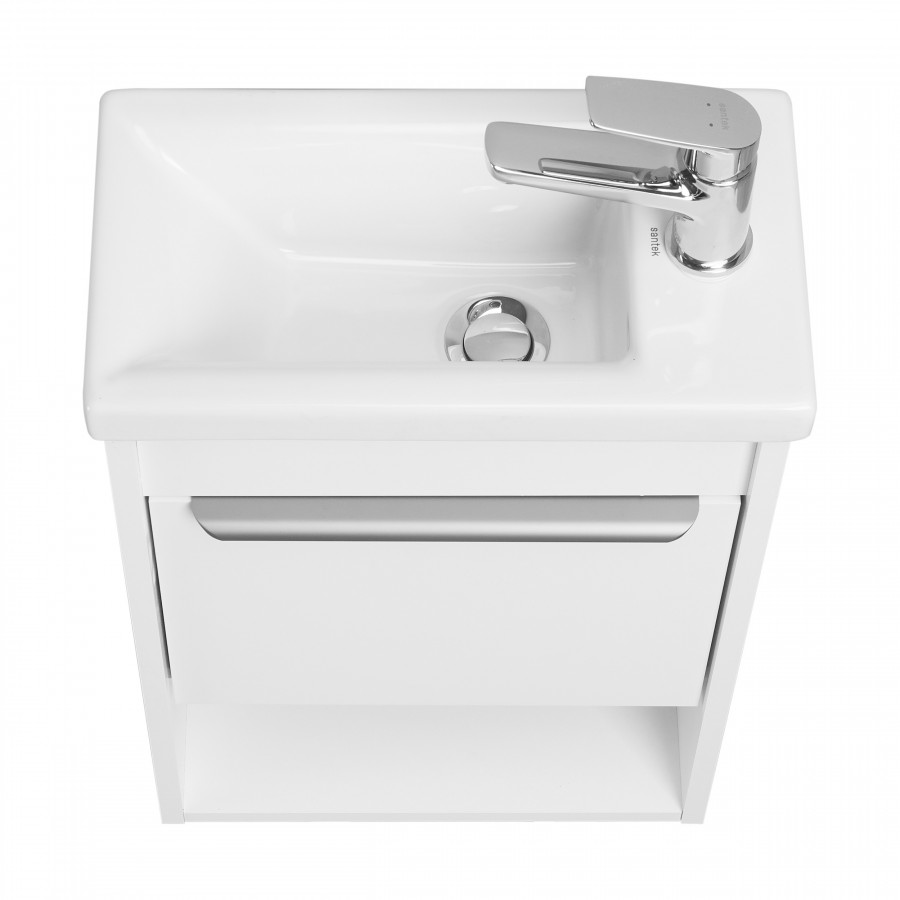 Тумба под раковину AQUATON Хоуп 40, 1 створка, белый матовый, 1A287101HP2B0