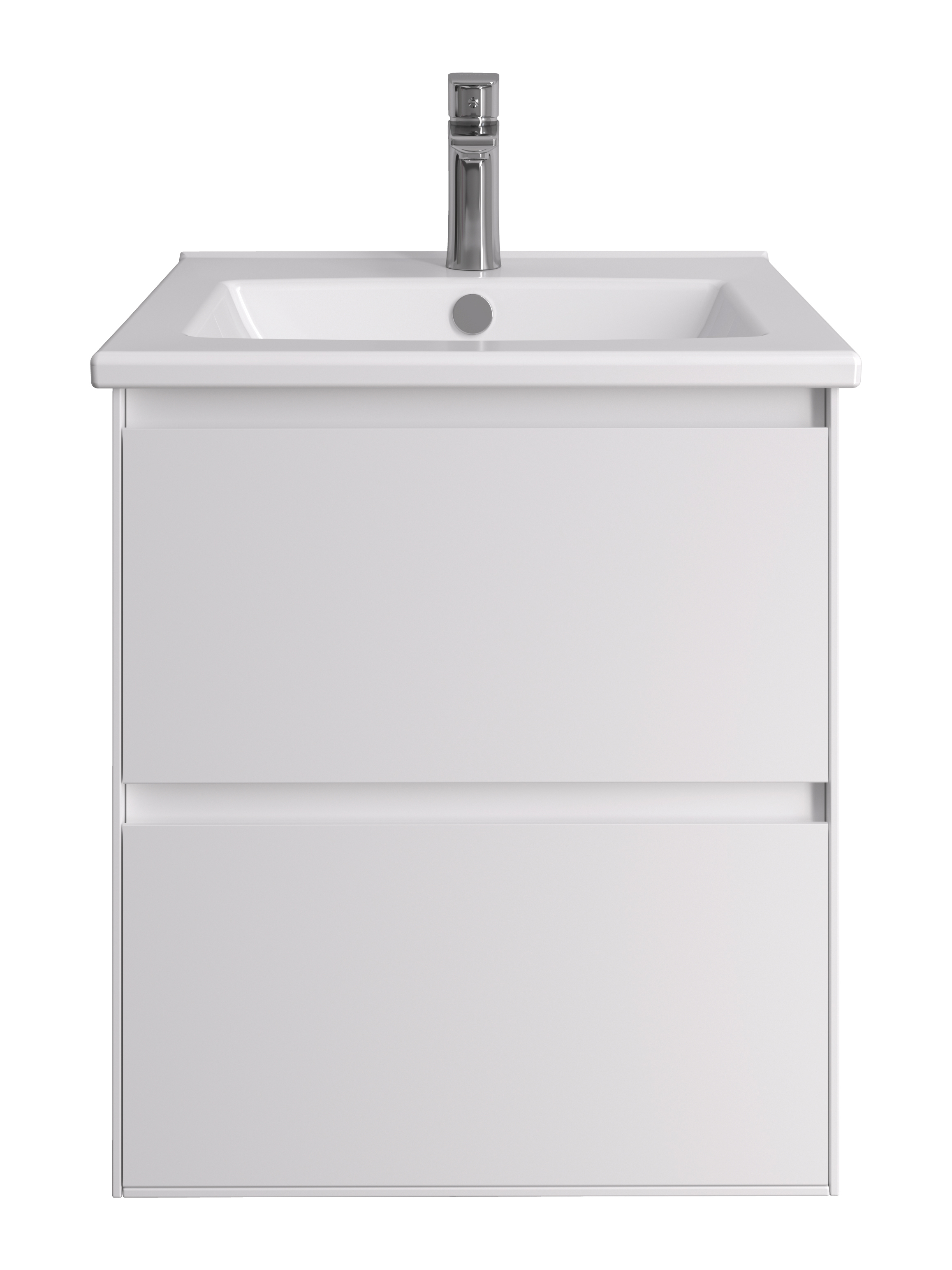 Тумба под раковину AQUATON Люмин 50 белый матовый 1A294101A52B0