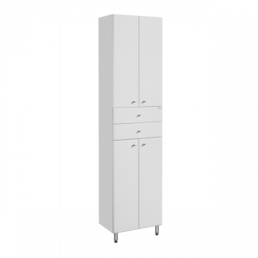 Шкаф - колонна AQUATON Симпл двустворчатая белый 1A122303SL010