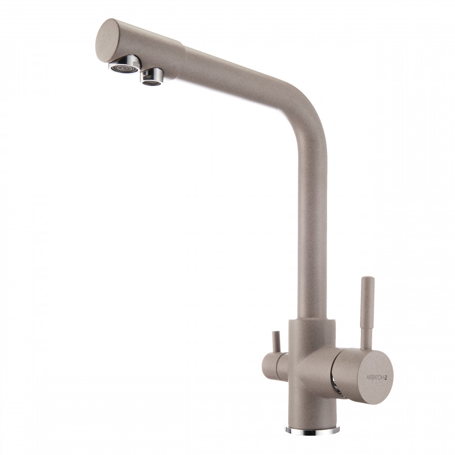 Смеситель AQUATON Руан фильтр серый шелк 1AX004FCXX250
