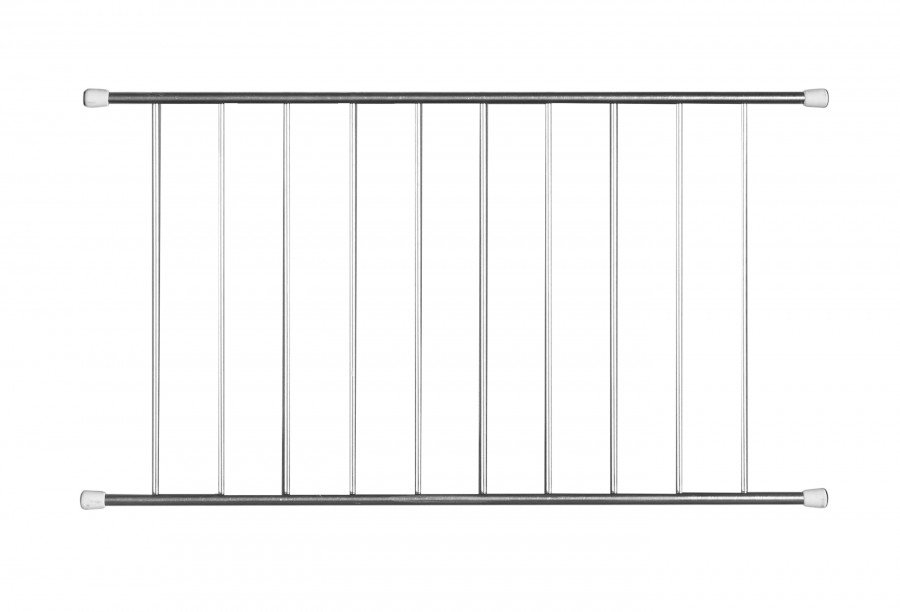 Решетка для кухонной мойки AQUATON Делия 60, 78DBL из нержавеющей стали с насадками из ПВХ 1A715203DE000