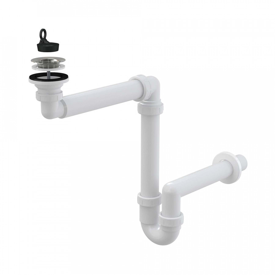 Сифон AQUATON для раковины местосберегающий ZRU9307585