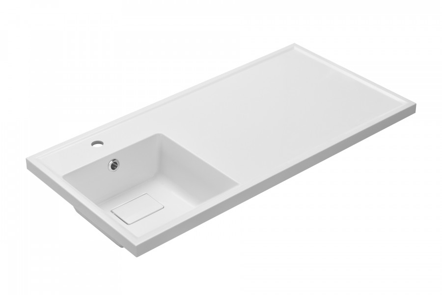 Раковина AQUATON Лайн 1000 левая, белая 1A72853KLF01L