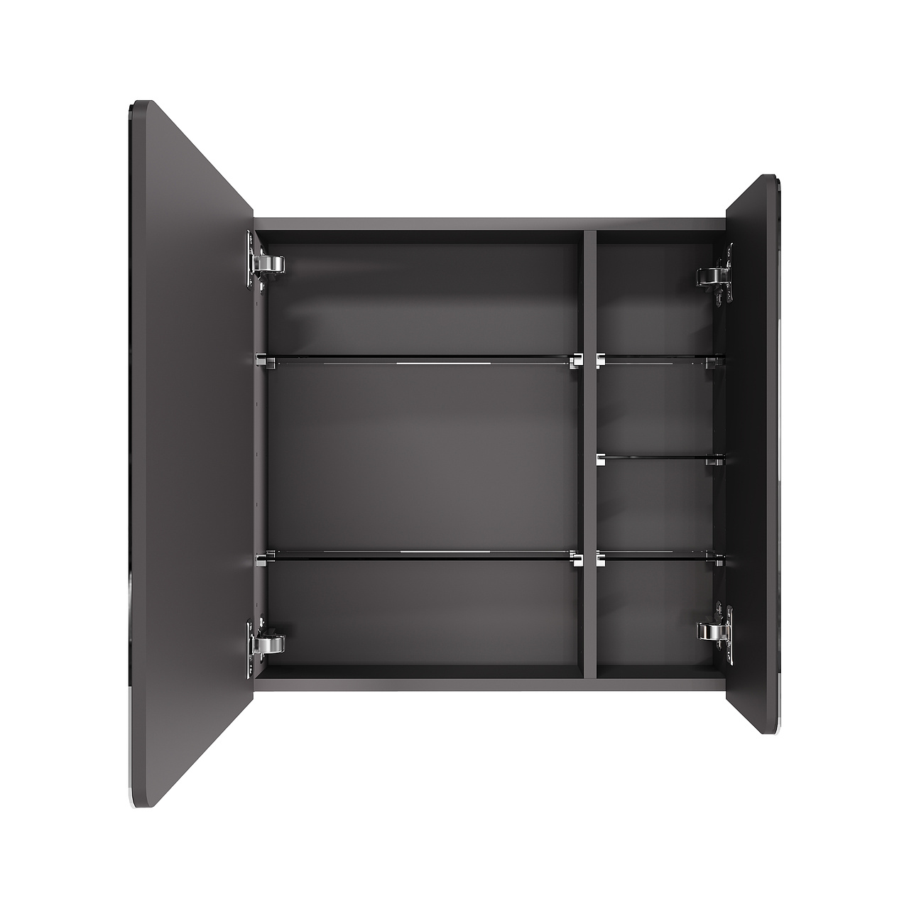 Зеркальный шкаф AQUATON Ар-Деко 65 серый кобальт 1A291602DD8D0