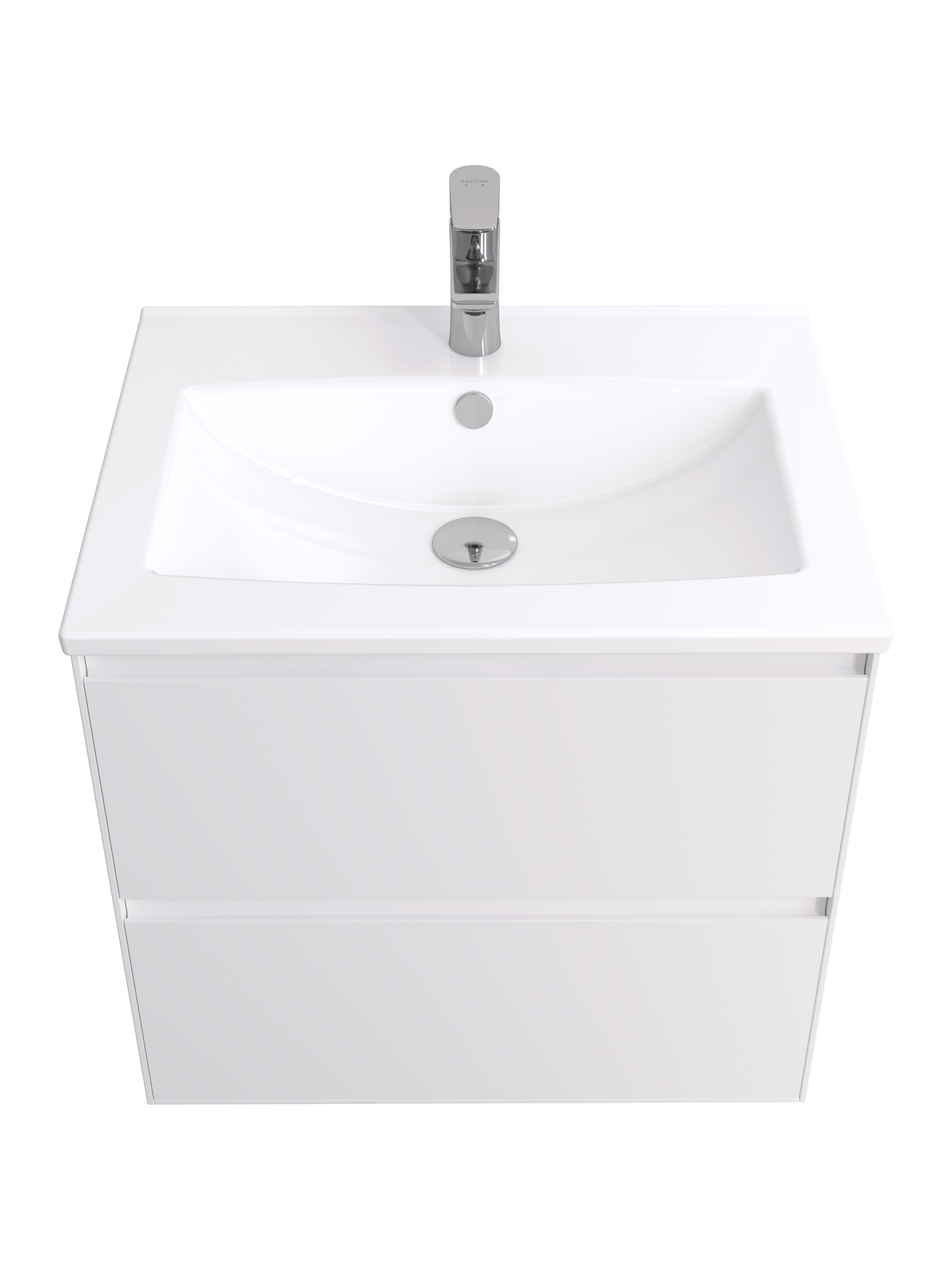 Тумба под раковину AQUATON Люмин 60 белый матовый 1A293901A52B0