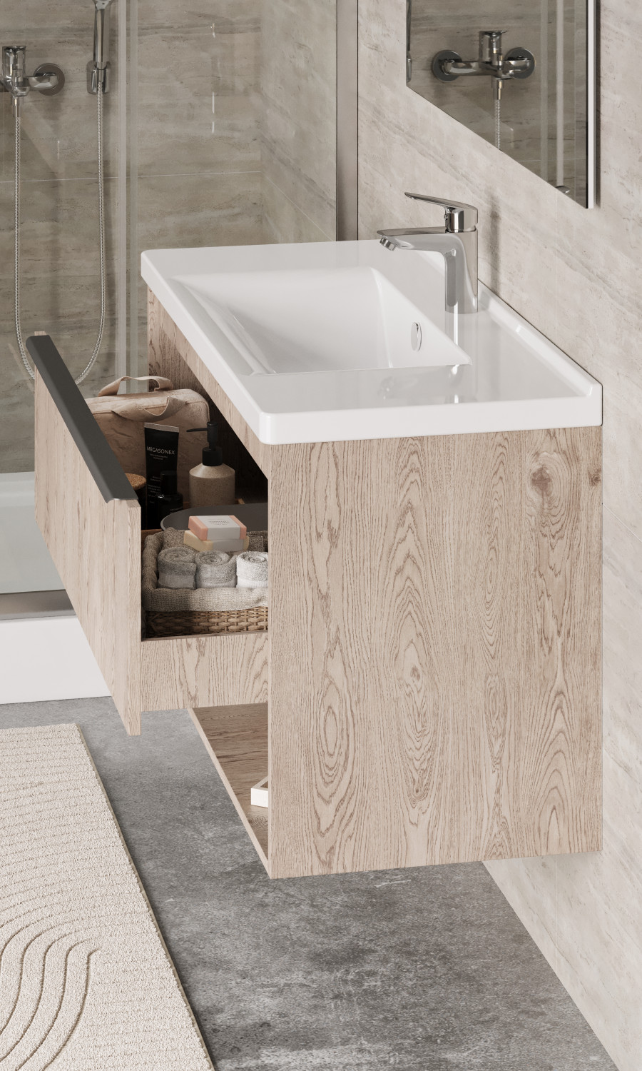 Раковина Santek Миранда 100 отверстие под смеситель 1WH302249