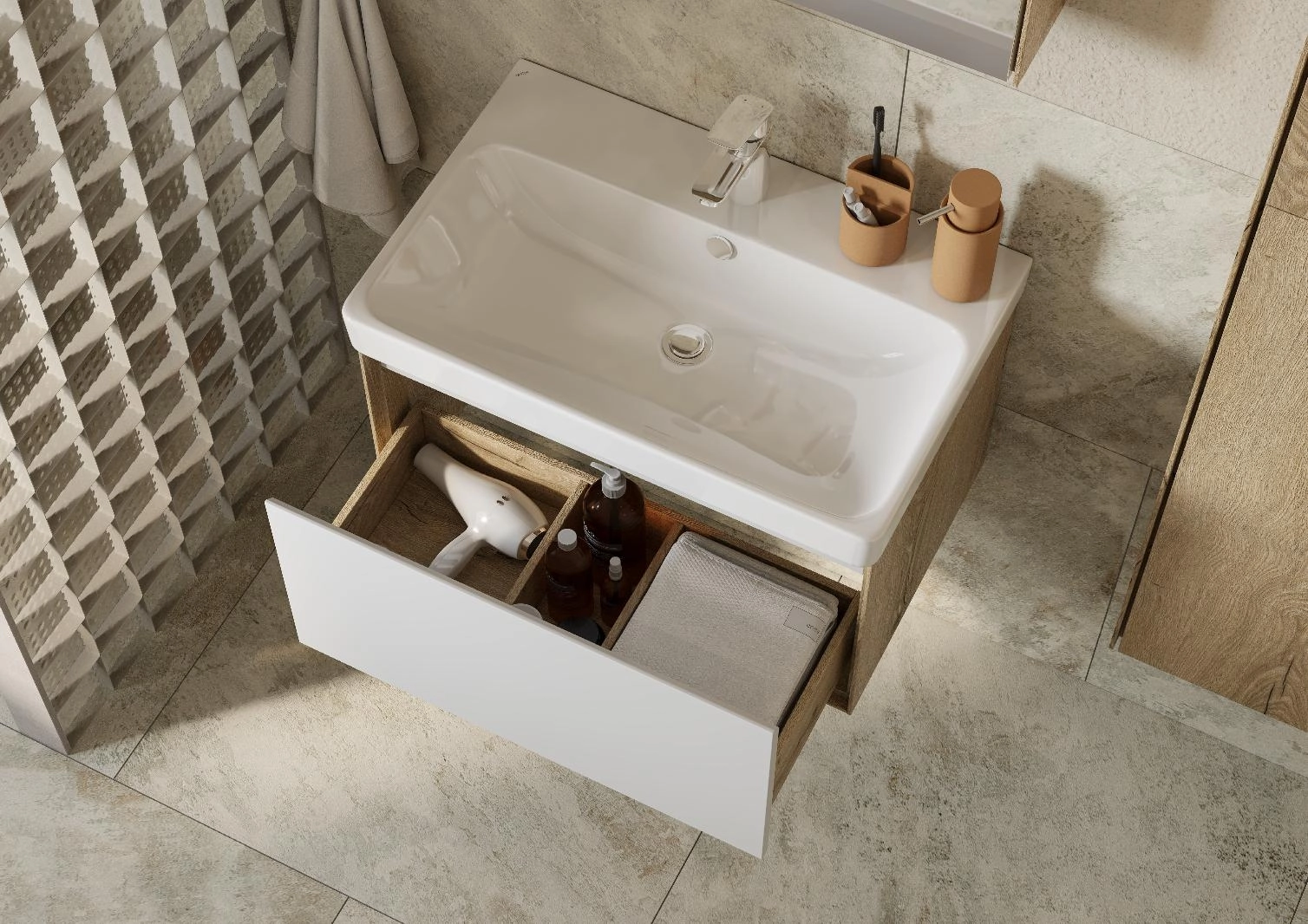 Раковина Santek Адриана 70 отверстие под смеситель 1WH501628