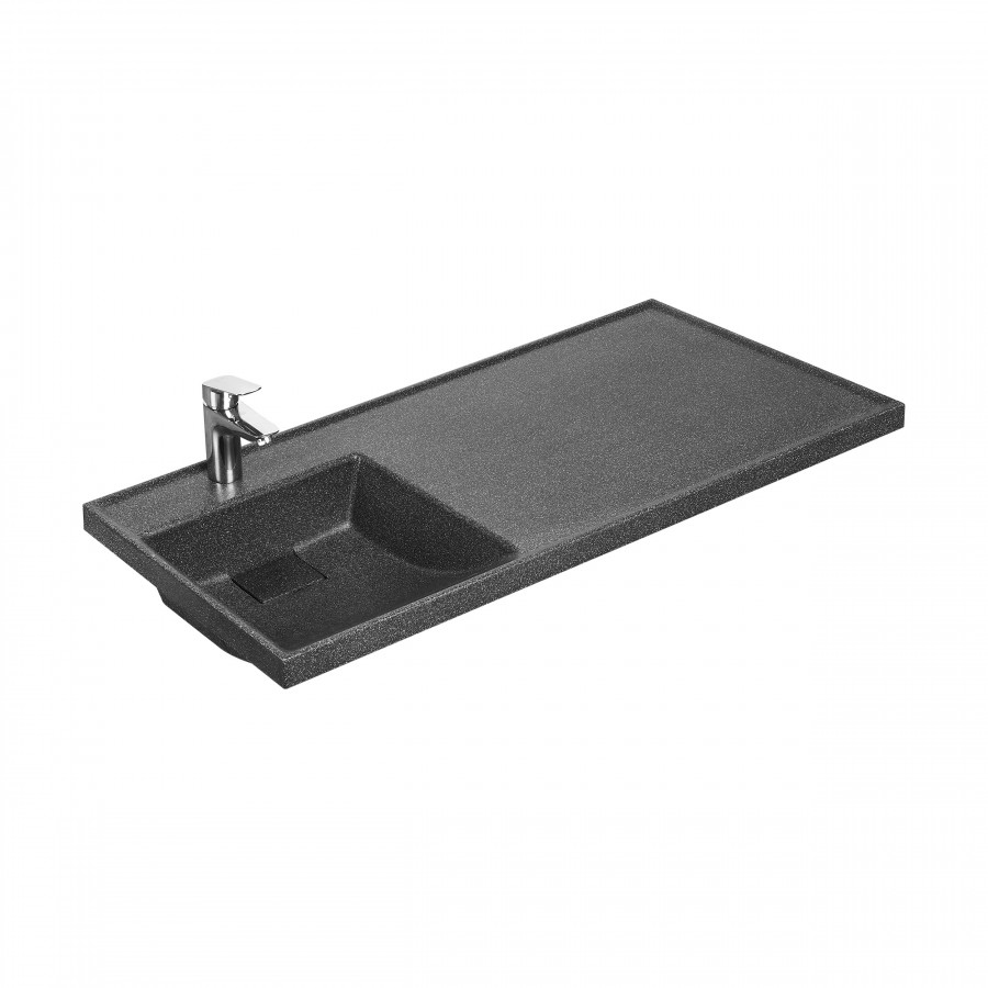 Раковина AQUATON Лондри 1050 графит левая 1A72833KLH21L