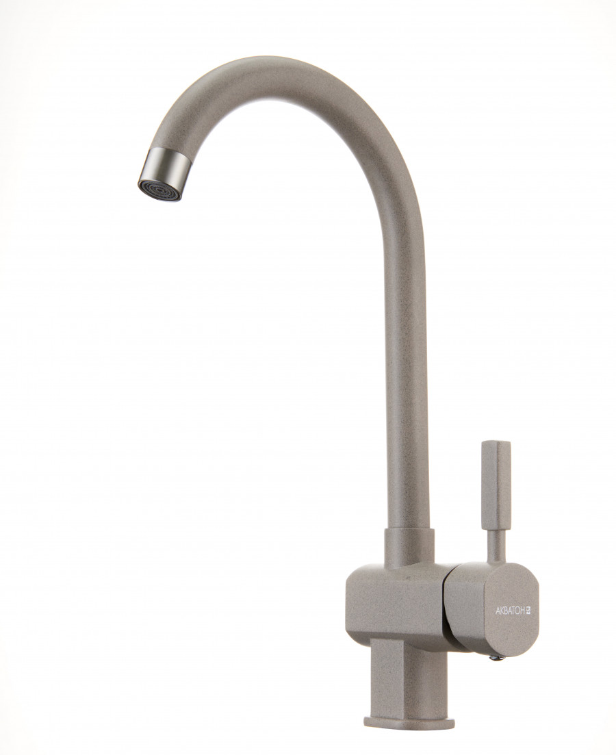 Смеситель AQUATON Лиам серый шелк 1AX003FCXX250