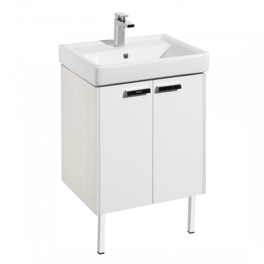 Тумба под раковину AQUATON Йорк 60 белый, выбеленное дерево 1A170201YOAY0